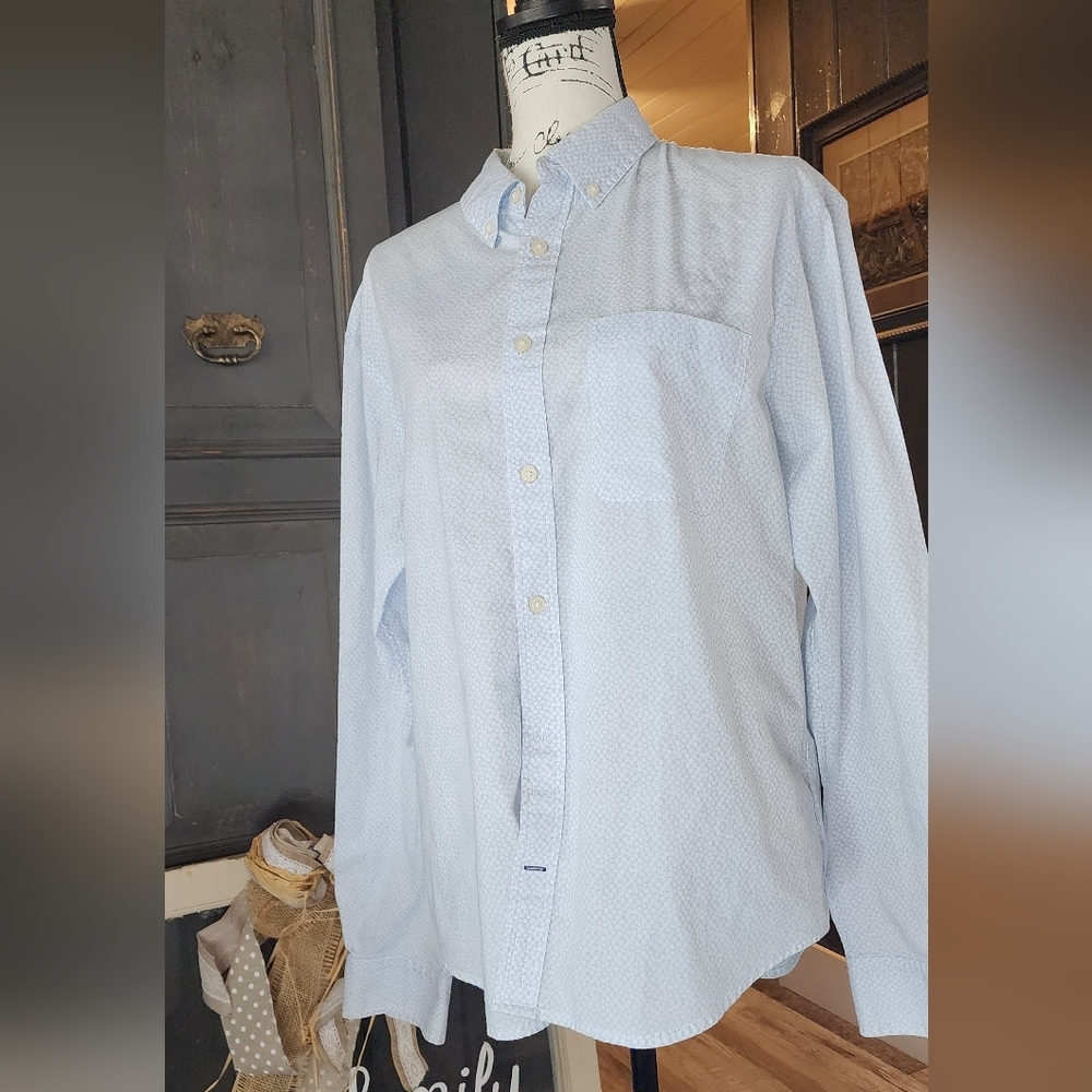 Club Monaco Flora Blue Oxford Shirt